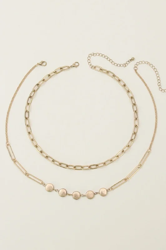 CN4264 Multi Layer Chain Necklace Set