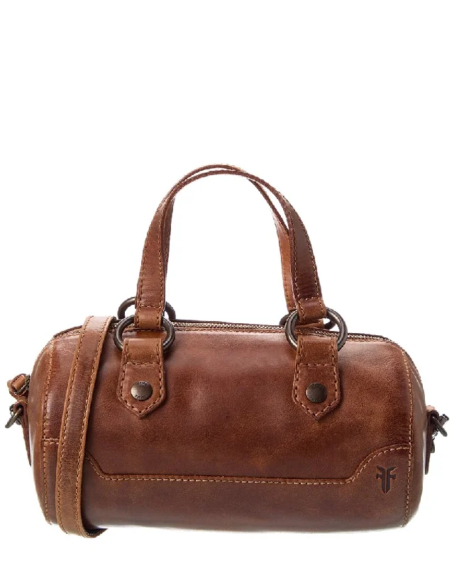 Frye Melissa Mini Leather Barrel Bag