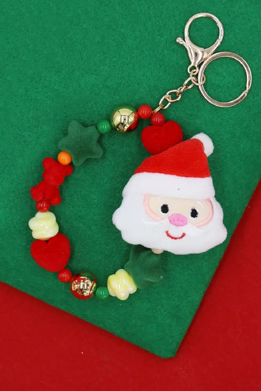 MK1014 Santa Claus Christmas Keychain Bracelet