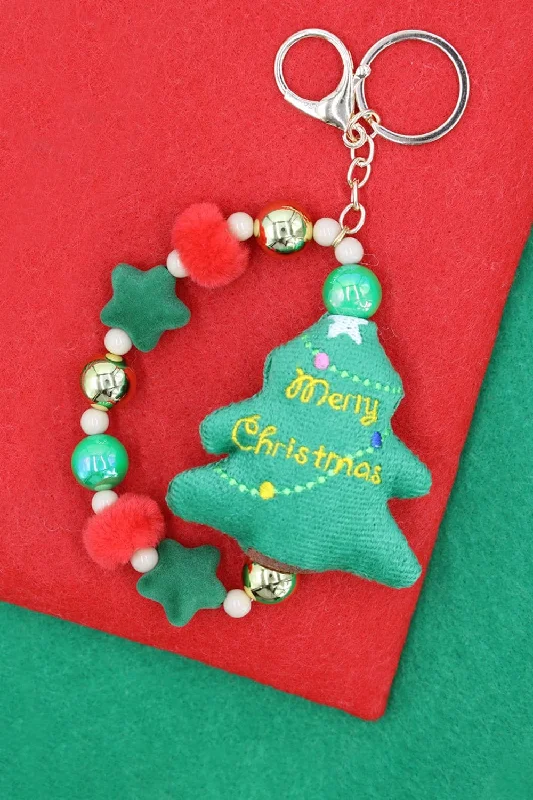 MK1015 Christmas Tree Keychain Bracelet