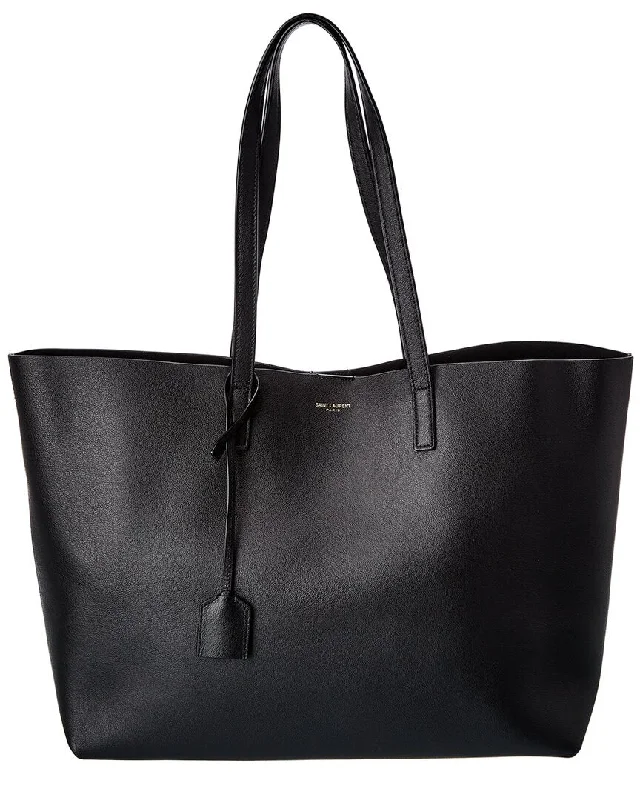 Saint Laurent E/W Leather Shopper Tote